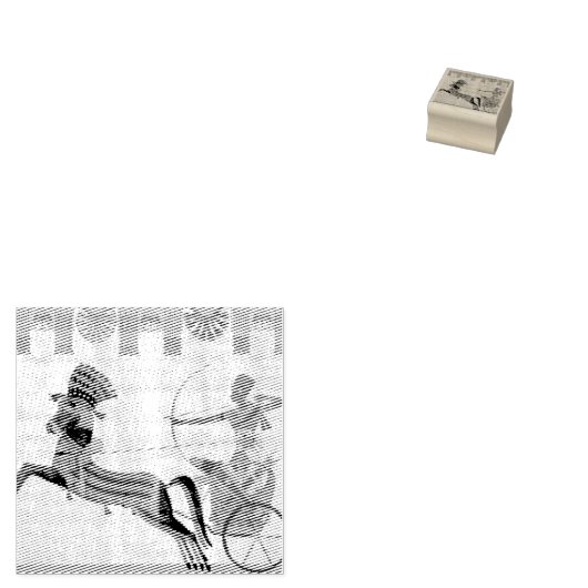 古代エジプトファラオランセスIIカラフルスケッチ ラバースタンプ (押印)