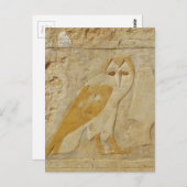 古代エジプトフクロウの絵文字 ポストカード (正面/裏面)