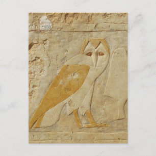 古代エジプトフクロウの絵文字 ポストカード
