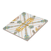 古代エジプトヴィンテージアート金ゴールドグリーン タイル (側面)