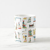 古代エジプトヴィンテージエジプト模様 コーヒーマグカップ (中央)