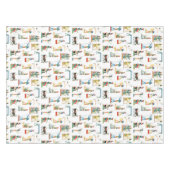 古代エジプトヴィンテージエジプト模様 テーブルクロス (正面(横))