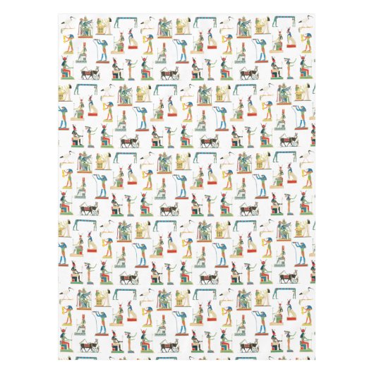 古代エジプトヴィンテージエジプト模様 テーブルクロス (正面)