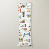 古代エジプトヴィンテージエジプト模様 ボディピロー (正面縦)