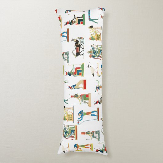 古代エジプトヴィンテージエジプト模様 ボディピロー (正面縦)