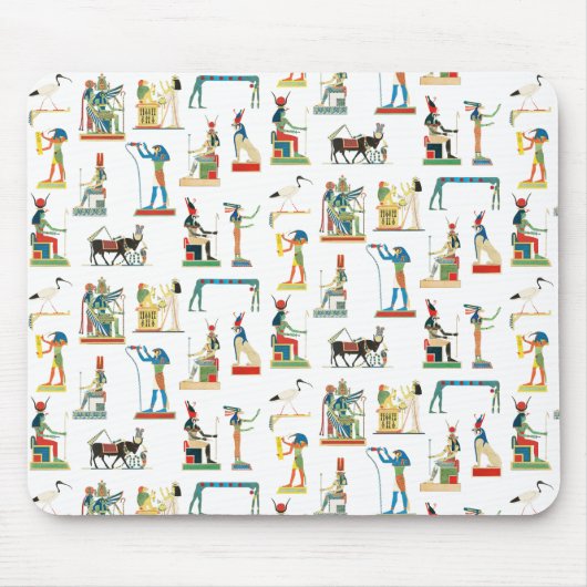 古代エジプトヴィンテージエジプト模様 マウスパッド (正面)