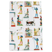 古代エジプトヴィンテージエジプト模様 ミディアムペーパーバッグ (正面)