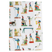 古代エジプトヴィンテージエジプト模様 ミディアムペーパーバッグ (裏面)