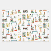 古代エジプトヴィンテージエジプト模様 ラッピングペーパーシート (正面3)