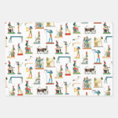 古代エジプトヴィンテージエジプト模様 ラッピングペーパーシート (正面2)