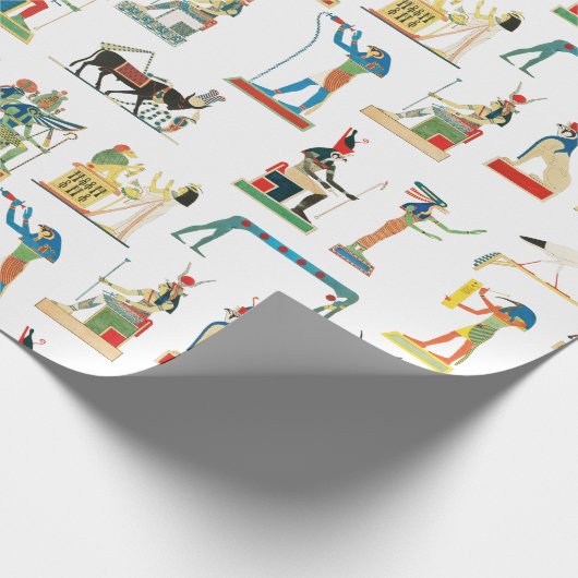 古代エジプトヴィンテージエジプト模様 ラッピングペーパー (角)