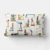 古代エジプトヴィンテージエジプト模様 ランバークッション (正面)