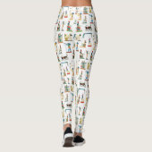 古代エジプトヴィンテージエジプト模様 レギンス (裏面)