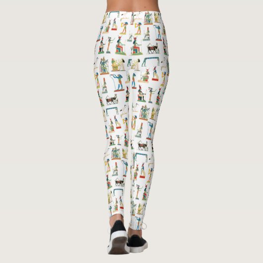 古代エジプトヴィンテージエジプト模様 レギンス (裏面)