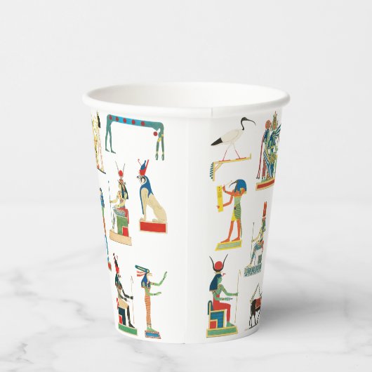 古代エジプトヴィンテージエジプト模様 紙コップ (右)