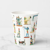 古代エジプトヴィンテージエジプト模様 紙コップ (正面)