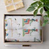 古代エジプトヴィンテージエジプト模様 薄葉紙 (ギフト)