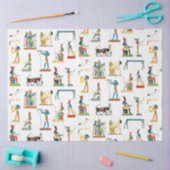 古代エジプトヴィンテージエジプト模様 薄葉紙 (クラフト)