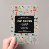 古代エジプトヴィンテージエジプト誕生日パーティー アクリル招待状 (インサイチュ (ポータブル))