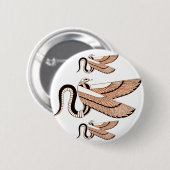 古代エジプト人によって飛ぶ蛇の記号 缶バッジ (正面&裏面)