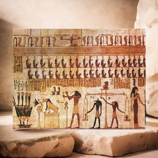 古代エジプト人の死の裁判所のマートゴデス ポストカード