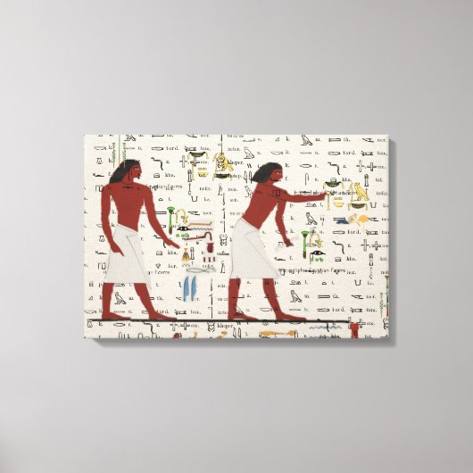 古代エジプト人 キャンバスプリント (正面)