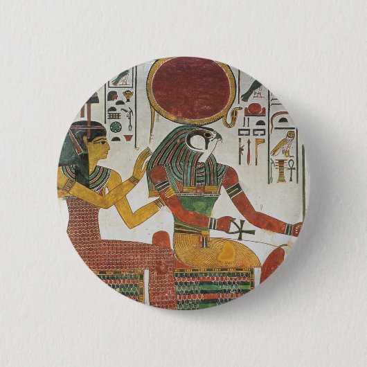 古代エジプト人Horus 缶バッジ (正面)