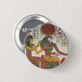 古代エジプト人Horus 缶バッジ (正面&裏面)