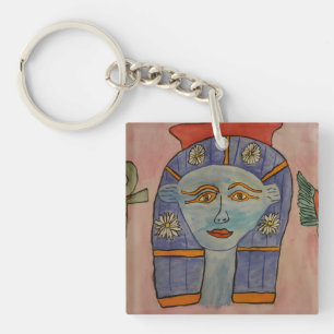 古代エジプト女神アクリルキーリング キーホルダー