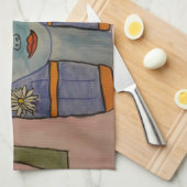 古代エジプト女神ティータオル キッチンタオル (四つ折り)