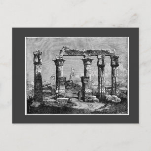 古代エジプト寺院はがき ポストカード