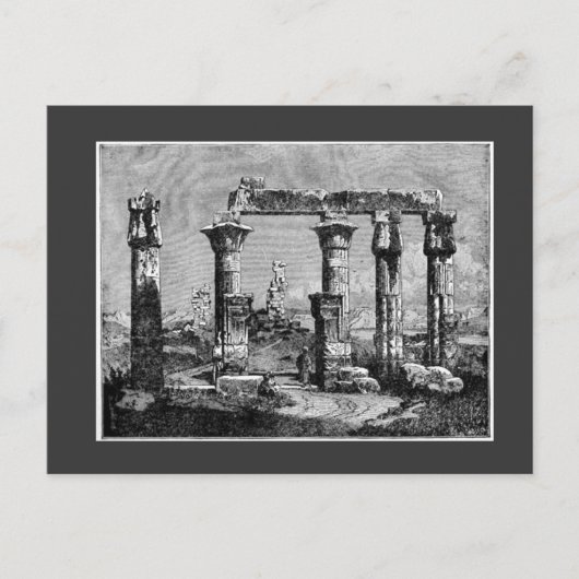 古代エジプト寺院はがき ポストカード (正面)
