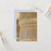 古代エジプト寺院フラットグリーティングカード カード (正面/裏面インサイチュ)