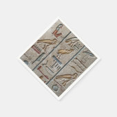古代エジプト彫り象形彫ユニーク刻された スタンダードカクテルナプキン (角)