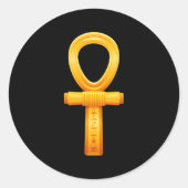 古代エジプト文字のアンキエジプト文字の記号 ラウンドシール (正面)