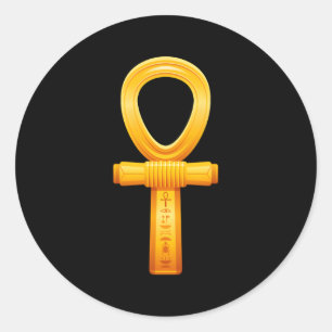 古代エジプト文字のアンキエジプト文字の記号 ラウンドシール