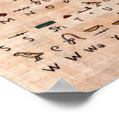 古代エジプト文字のポスター ポスター (角)