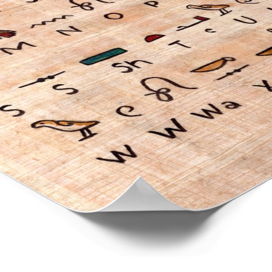 古代エジプト文字のポスター ポスター (角)