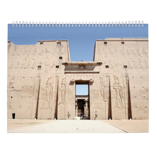 古代エジプト文明の寺院の旅 カレンダー (裏面)