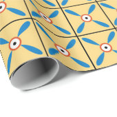 古代エジプト模様フローラ幾何学背景 ラッピングペーパー (ロールコーナー)