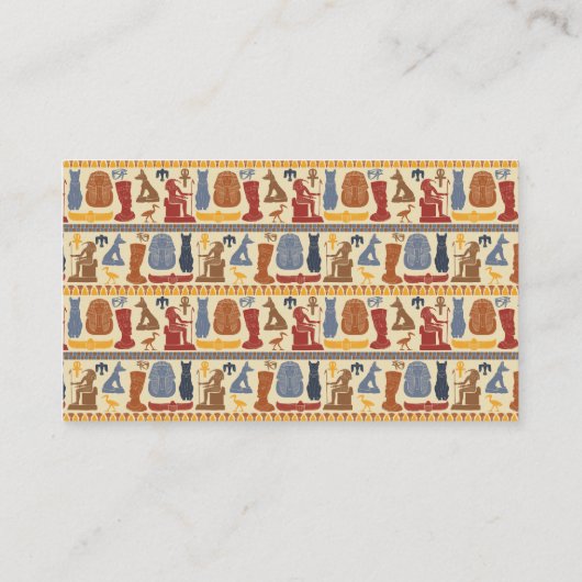 古代エジプト歴史家庭旅行 名刺 (裏面)