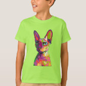 古代エジプト猫 Tシャツ (正面)