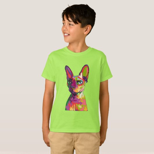 古代エジプト猫 Tシャツ (正面フル)