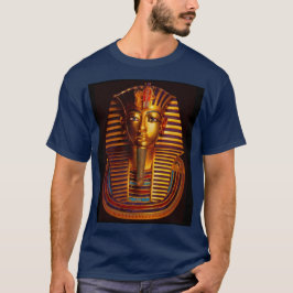 古代エジプト王トゥタンカームン金ゴールド埋葬マスク Tシャツ