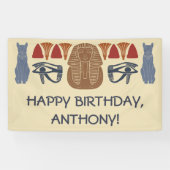 古代エジプト王Tutをテーマにしたカスタムパーティー 横断幕 (横)