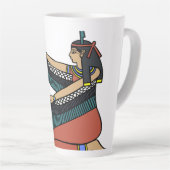 古代エジプト神話アート カフェラテマグ (右アングル)