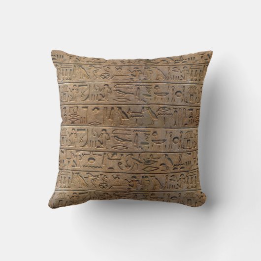 古代エジプト絵文字デザイナーギフト クッション (裏面)
