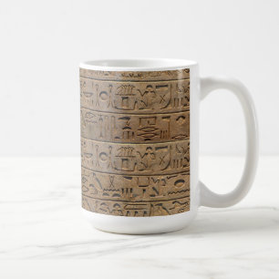 古代エジプト絵文字デザイナーギフト コーヒーマグカップ