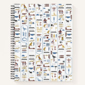 古代エジプト絵文字ファラオ・エジプト美術 ノートブック (正面)