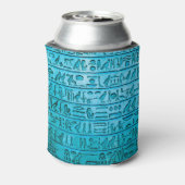 古代エジプト絵文字ブルークーラーボックス 缶クーラー (缶裏面)